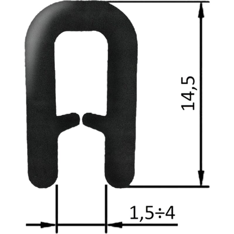 Guarnizione coprilamiera fino a 4 mm (20 mt)