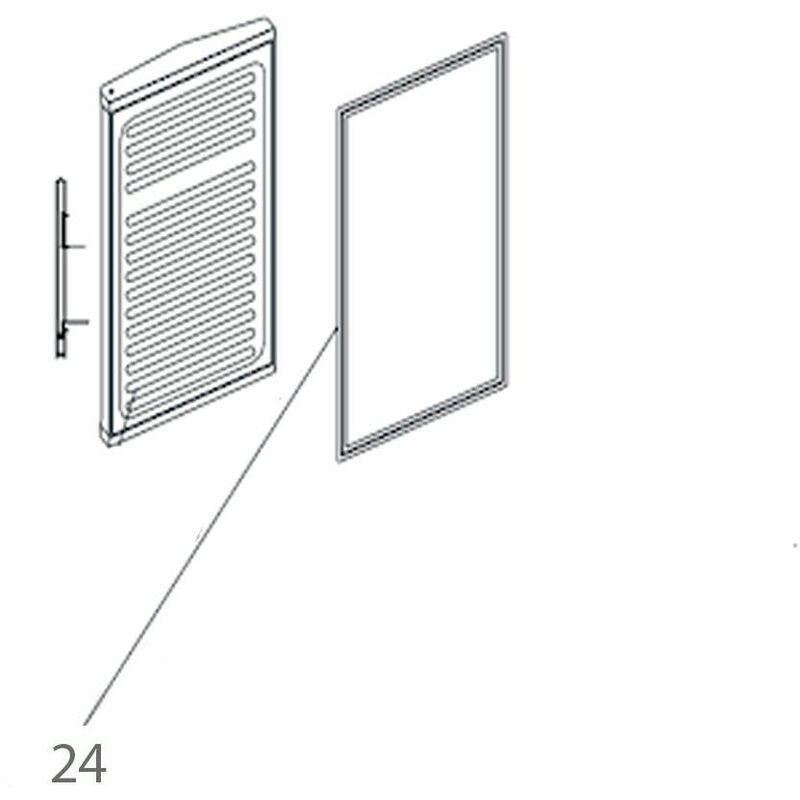 Image of Guarnizione della porta codice di riferimento 24 (parte del congelatore) - Frigorifero, congelatore Haier 4371262