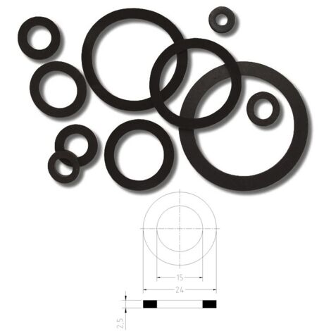 Guarnizione Epdm 80sh nero per raccordi da 3/4" 101200GN3/4 - - GIUSEPPE TIRINNANZI - -