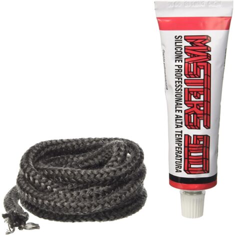 Guarnizione Fbv Kit 10Mmx1,5M + Silicone At 60 Ml Per Stufa - 6 Pz