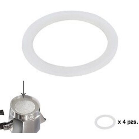 Guarnizione in gomma siliconica Caffettiera in alluminio Classica/Induzione 2 tazze (4 unità)