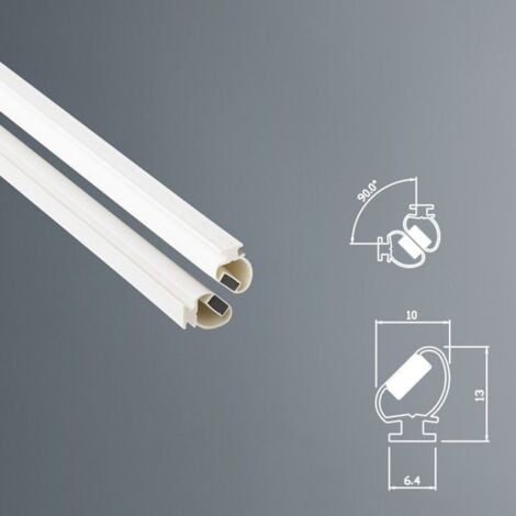 Guarnizione Magnetica Box Doccia in Gomma EC-MAG-2601 Angolo 90° Bianco