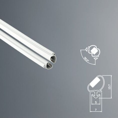 Guarnizione Magnetica Box Doccia in Gomma EC-MAG-367 Angolo 90 Bianco