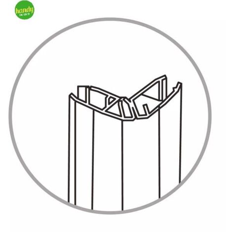 Guarnizione magnetica cromata per box doccia Tevere Silqua by Mobo