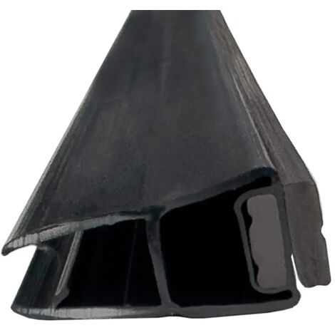 Guarnizione magnetica nero opaco 200 cm per nicchia doccia 5-6 mm