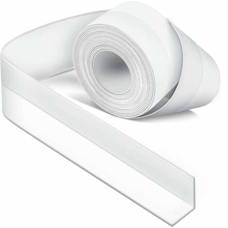 Guarnizione per bagno in silicone bianco, guarnizione per vasca, nastro sigillante, antimuffa e impermeabile, nastro adesivo morbido