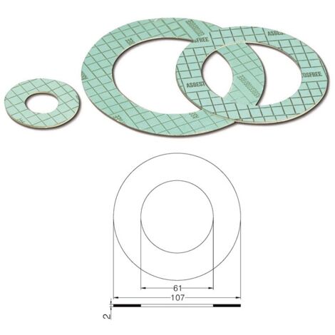 Guarnizione per flange PN 10/16 DN 50 asbestosfree mm.2 102700AV50