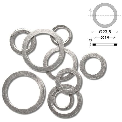 Guarnizione per raccordi 3/4" in alluminio 99.5-1050A per gas a norme uni 9001 103600AL3/4