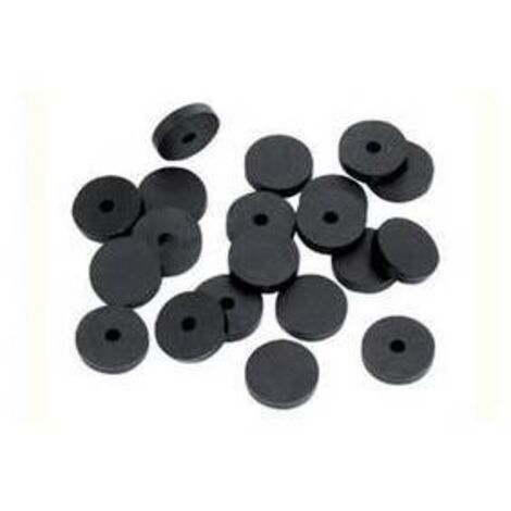 GUARNIZIONE PER RUBINETTO SEMIFORATA IN GOMMA NERA 1/2"
