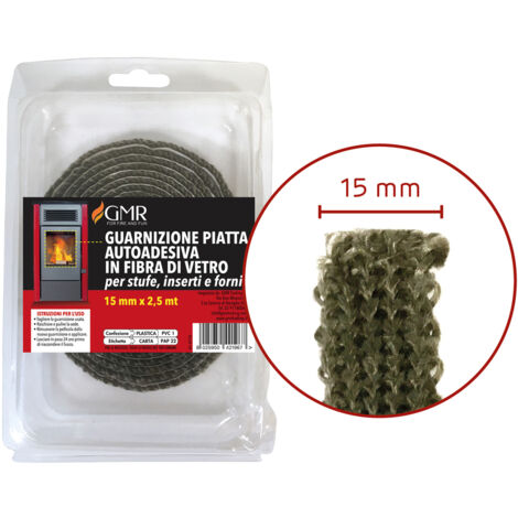 GUARNIZIONE PIATTA PER SPORTELLI STUFE  MM10 H. 10 mm