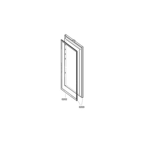 Guarnizione porta frigorifero originale (codice 0202) - Frigorifero, congelatore - BOSCH - 4347259