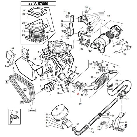 Guarnizione scarico K.15263-12370 TURBO1 ORIGINALE GIANNI FERRARI 00.55.01.0210