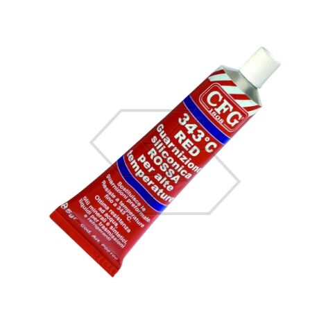 Guarnizione siliconica ROSSA per alte temperature tubetto da 85g R330217