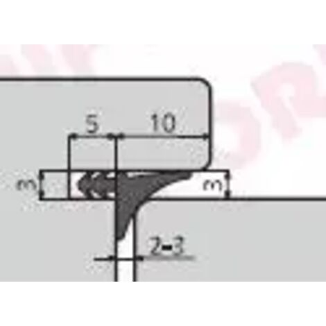 GUARNIZIONE TERMICA PORTE SCORREVOLI GP103 MARRONE -PREZZO AL METRO