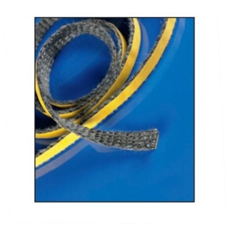 Guarnizione TRECCIA ADESIVA TEXTAPE Stufe Pellet  Legna porte 15x3mm Nera