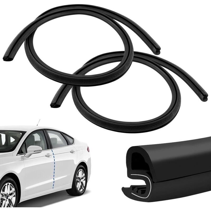 Guarnizione universale per portiera auto da 2 m, guarnizione di protezione per portiera auto, guarnizione per montante B, guarnizione in gomma, per