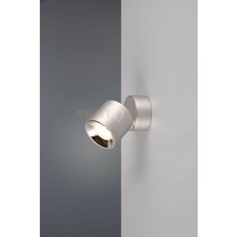 GUAYANA SPOT ORIENTABILE ANCHE DA INCASSO METALLO ACCIAIO H. 12CM 1 LUCE ATTACCO GU10