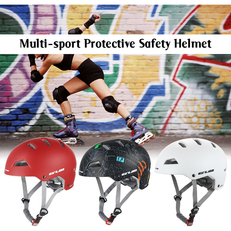 

adultos Casco de Ciclista Ourdoor Multi-Sport patinaje escalada Vespa de seguridad de proteccion cabeza del casco de la Guardia, Negro - GUB