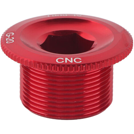GUB Durable en alliage d'aluminium vélo pédalier manivelle fixation boulon vis (rouge)
