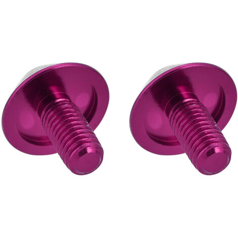 GUB G-510 Boulons M5 x 12mm pour support bidon vélo (lot de 2, violet)