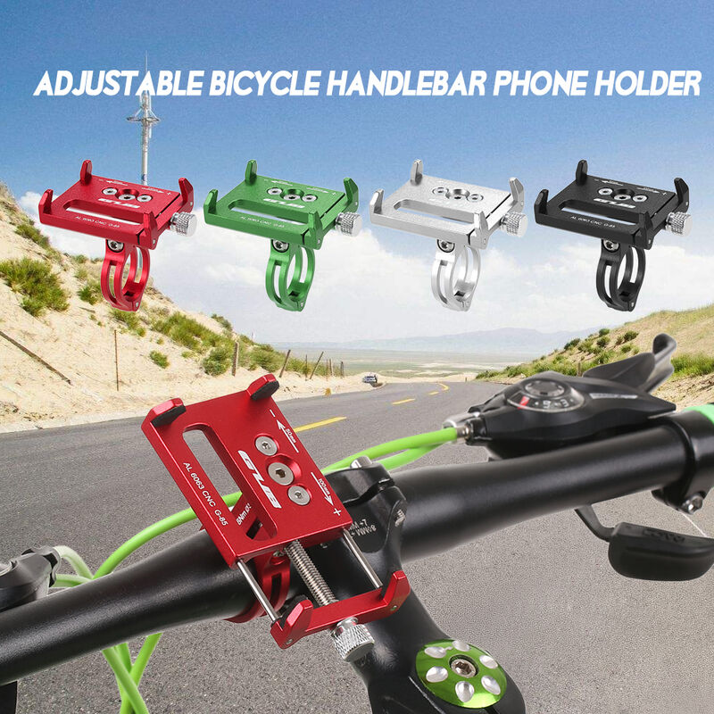 

Mountian Bike Phone Mount Universal ajustable Bicicleta Telefono celular Soporte de montaje en GPS Soporte Abrazadera de cuna,rojo - GUB