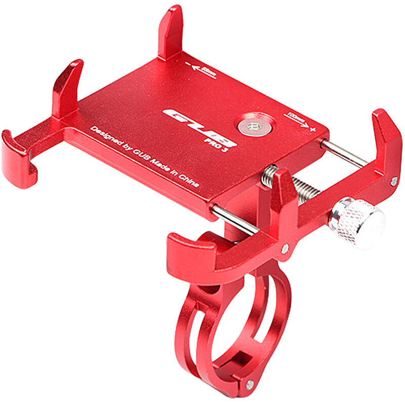 

Soporte universal ajustable para montaje en telefono para bicicleta MTB Soporte de clip para manillar de motocicleta para bicicleta de montana, Rojo