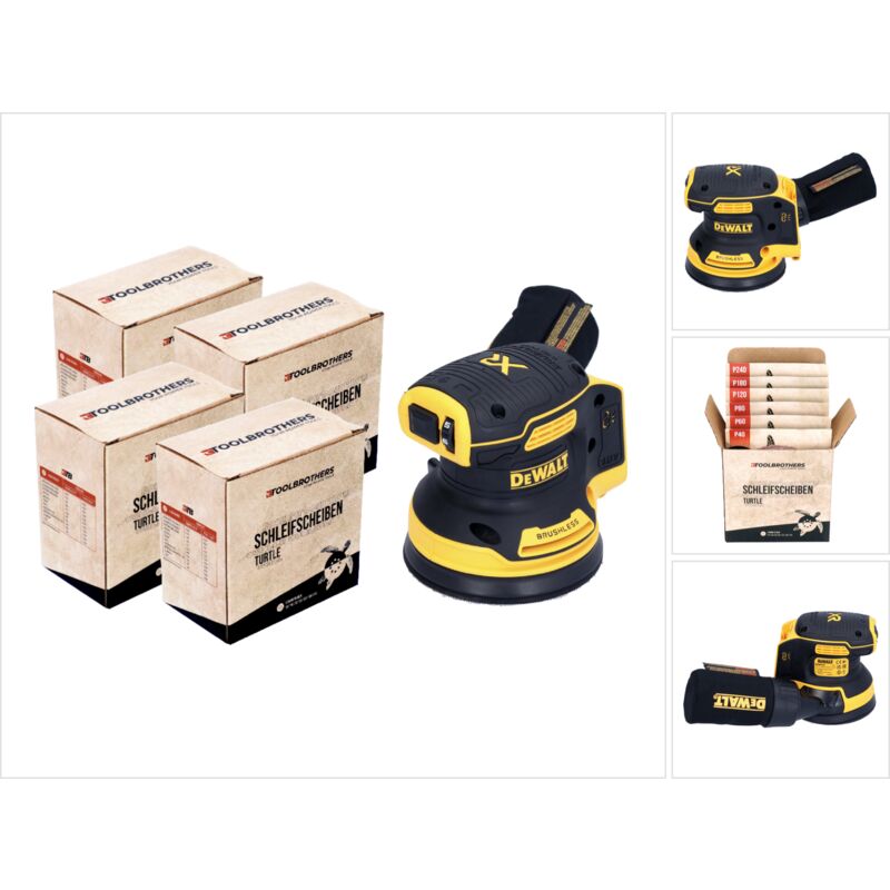 Dewalt – Ponceuse excentrique sans fil 18V – Moteur Brushless – Diamètre 125 mm – 8000 12000 oscillationsmin – Pour bois dur et métal DCW 210 N - vue 1