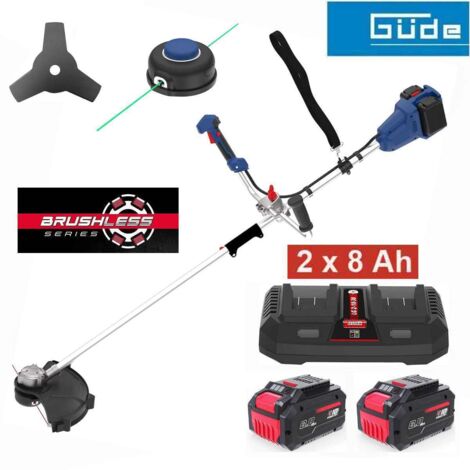 Güde 36V Akku-Freischneider FS 36-0 mit 2 x Akku 8.0 Ah / Doppelladegerät