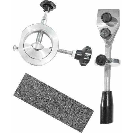 Güde 55249 - Set di accessori abrasivi da 2 a GNS 200 VS (composto da: 1 dispositivo di supporto per coltello, 1 dispositivo di supporto per pialla, 1 mola)