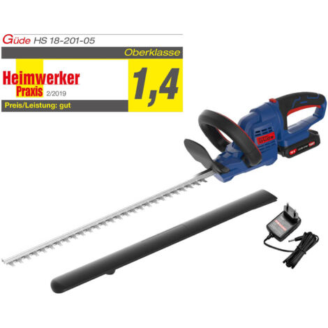 Güde Akku Heckenschere HS 18-201-05 18V E³ Akkusystem 2,0Ah Akku Ladegerät 58596