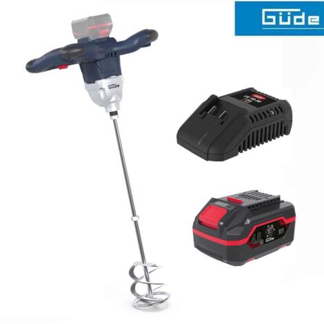 Güde Akku Rührwerk RW 18-401-30 mit Akku 4.0 Ah und Ladegerät 3 A
