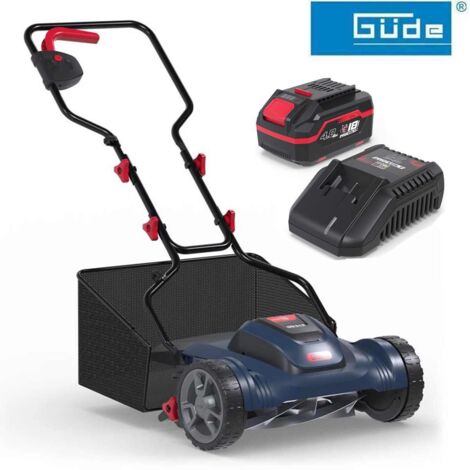 GÜDE Akku Spindelmäher GSPM 18 mit Akku 4.0 Ah,  Ladegerät  Rasenmäher