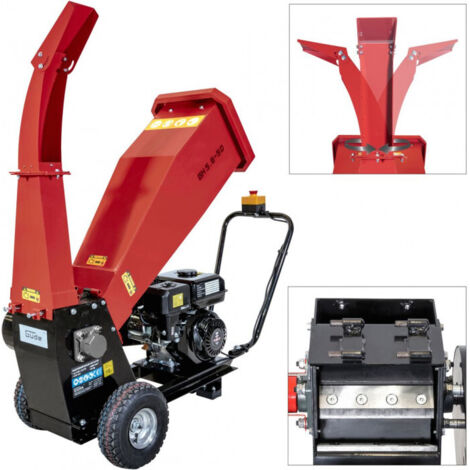Güde – Broyeur de végétaux thermique – Moteur 4 temps 4,1 kW – Diamètre de coupe 50 mm – Cylindrée 212 cm³ – Sécurité manque d'huile