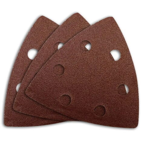 Güde Delta-Klett-Schleifpapier-Set 93x93 mm 6-tlg. K60 K80 K100