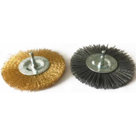 Güde Ersatzbürste Fugenreiniger 2-tlg Metall Nylon Metallbürste Fugenbürste