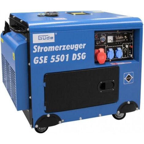 Güde – Groupe électrogène Diesel 3300W – Moteur 4 temps OHV – Démarrage électrique – Autonomie 7,3h – Protection contre surcharge