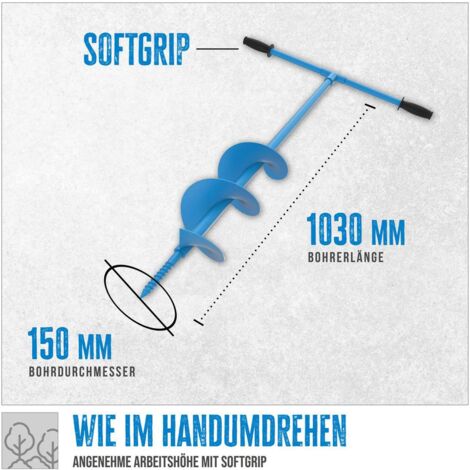 Güde Handerdbohrer GH 150 Erdbohrer Erdlochbohrer 94136