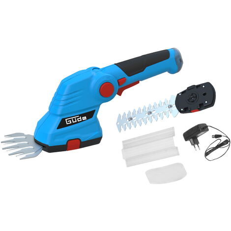 Güde Kit d'entretien de jardin à batterie avec cisaille à herbe et cisaille à arbustes - GPS 7.2V-1.5 LI-ION