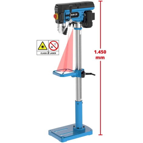 Güde Laser Säulenbohrmaschine Tischbohrmaschine Ständerbohrmaschine GSB 20 500W