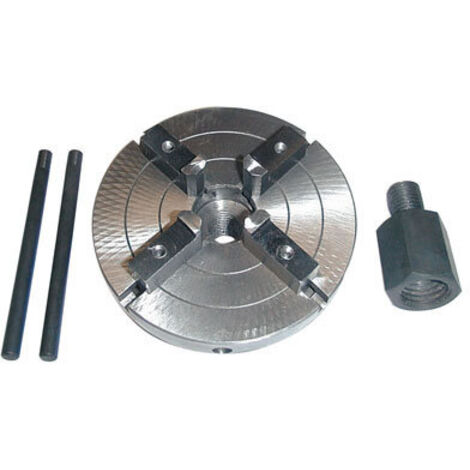 Güde – Mandrin 4 mors intérieurs pour tour à bois Ø 150 mm – Plage de serrage 8-170 mm – M18 IG – Usinage pièces rondes et symétriques
