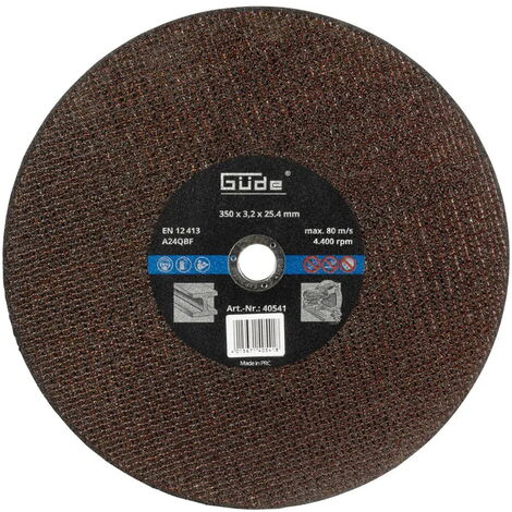 Güde Metall Trennscheibe Schneidscheibe 350x25,4 mm für Metalltrennsäge
