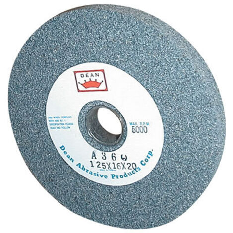 Güde – Meule abrasive pour touret 125 x 16 mm – Grain 60 pour affûtage pièces métalliques – Compatible G55110 G55114 G55234