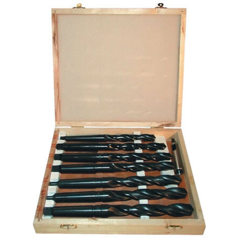 Güde - Forets cone morse MK1 et MK2 de 14 à 20 mm - hss en coffret 8 pièces