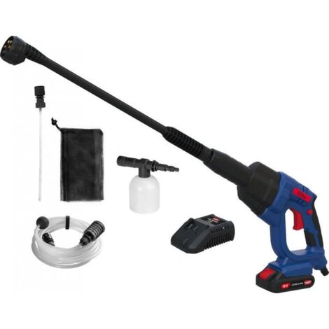 Güde – Nettoyeur haute pression sans fil 18V – Pression 22 bars – Débit max 120 l/h – Auto-amorçant pour citerne et étang – Tuyau 6 m - DR 18-201
