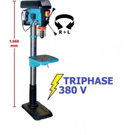 Güde – Perceuse à colonne 1100W – 16 vitesses 160-3000 min-1 – Mandrin B16 3-16 mm – Profondeur de perçage 25 mm – Pour métal et bois dur - GSB 25 R