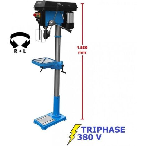 Güde – Perceuse à colonne 800W – Vitesse 210-2500 min-1 – Course de broche 80 mm – Mandrin B16 1-16 mm – Pour métal et bois