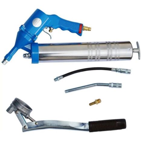 Güde – Pompe à graisse pneumatique – Pression de travail 2-8 bars – Consommation d'air 0,6 l/pression – Pour entretien véhicules et machines