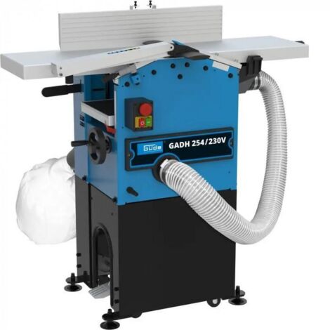 Güde – Raboteuse dégauchisseuse 254mm – Puissance 1800W – Vitesse 6700t/min – Épaisseur réglable 6-160mm – Pour bois dur et teck