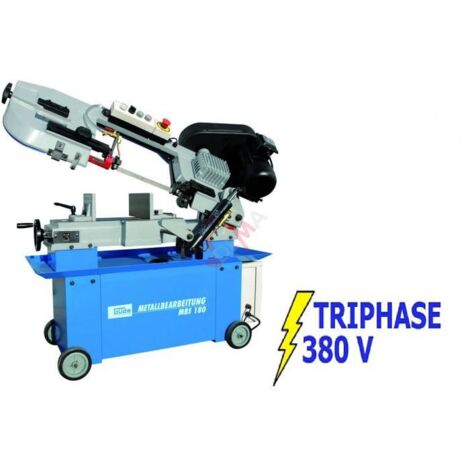 Güde – Scie à ruban pour métal – Puissance 750W – Vitesse de coupe 22/34/45/64 m/min – Lame 2362 x 19,5 x 0,8 mm