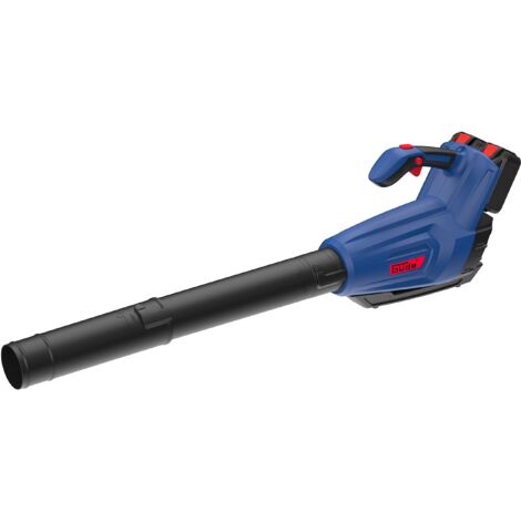 Güde Soffiatore a batteria LB 36-302-30 (36 V, velocità di soffiaggio 160 km/h, 800 m³/h, pulsante turbo, tracolla, tubo di soffiaggio rimovibile, con batteria da 2 x 18 V da 3,0 Ah e caricatore